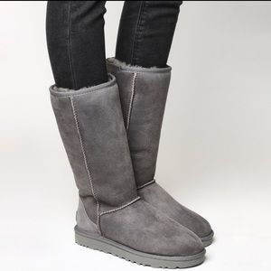Tall Gray Ugg boots